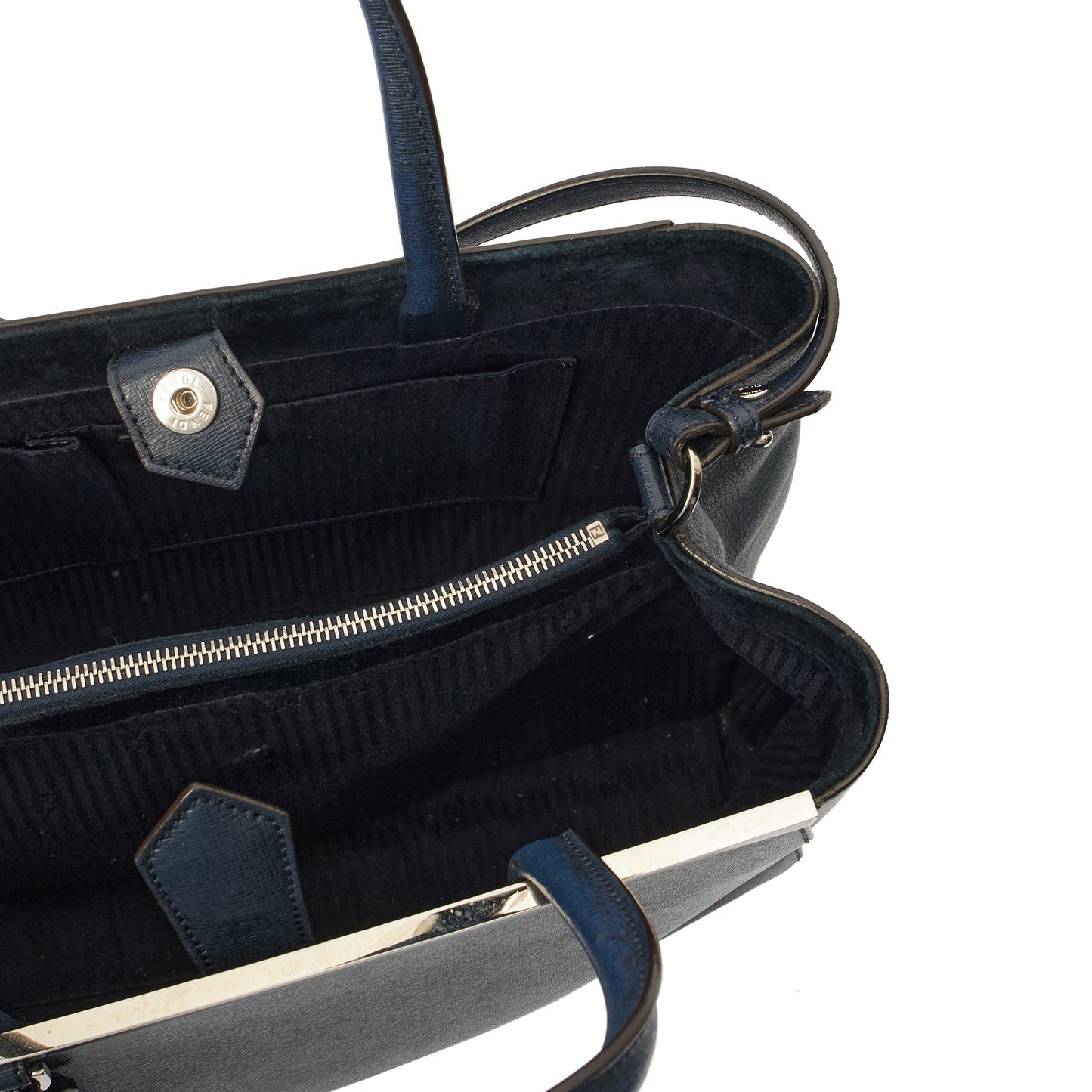 Fendi Tote 2Jour - Medium  in Blue, Leather — Alternate View 7