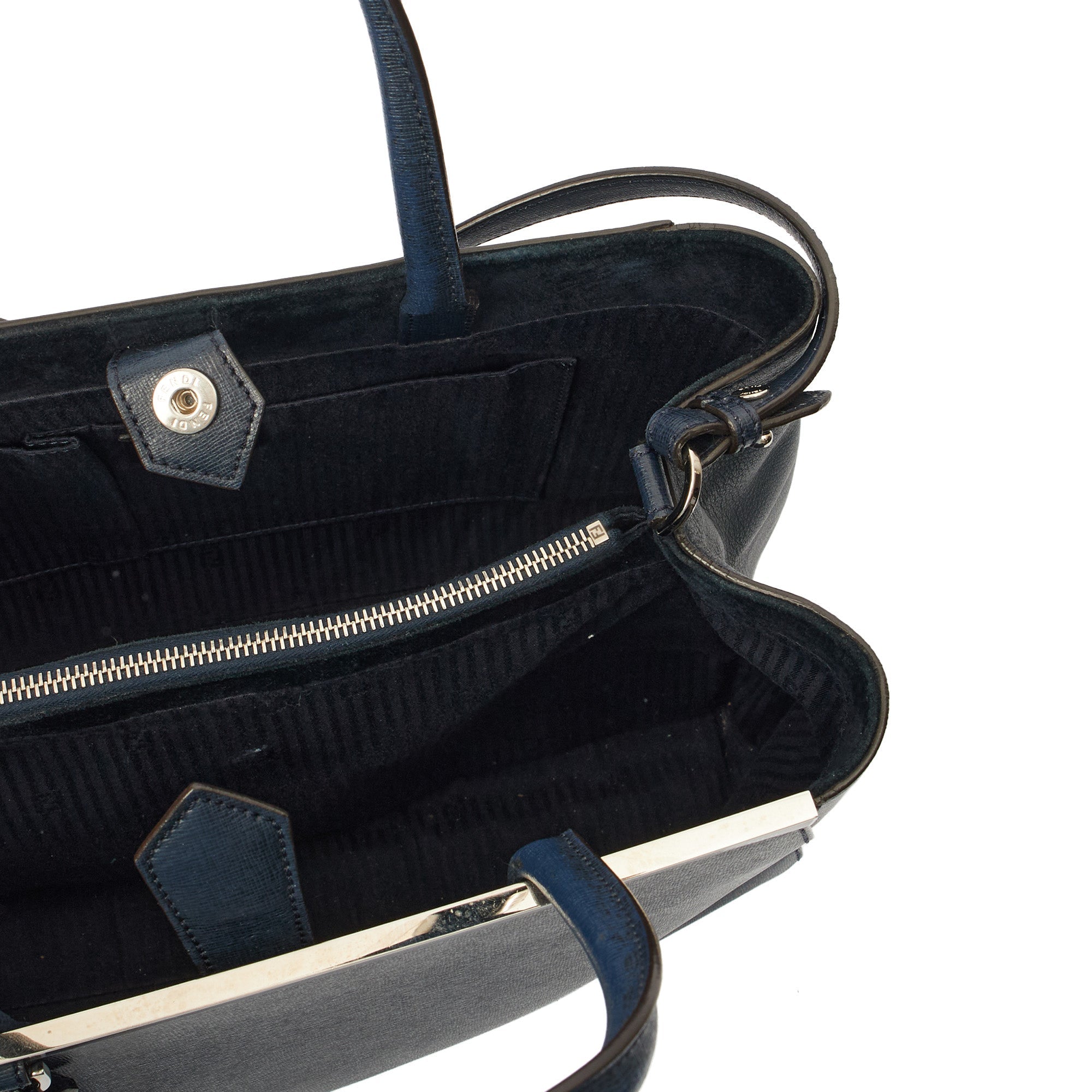 Fendi Tote 2Jour - Medium  in Blue, Leather — Alternate View 7