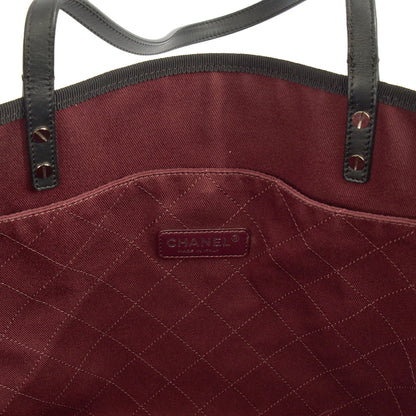 Chanel Tote Ladies First Shopping Tote in White, Canvas — Alternate View 12
