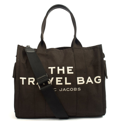 Marc Jacobs Soft Sided The Travel Bag in Black, Fabric — Front View