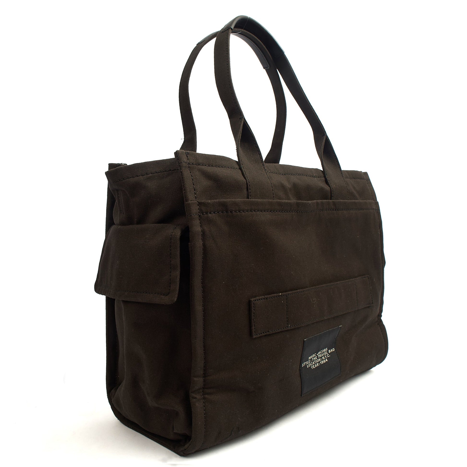 Marc Jacobs Soft Sided The Travel Bag in Black, Fabric — Back View