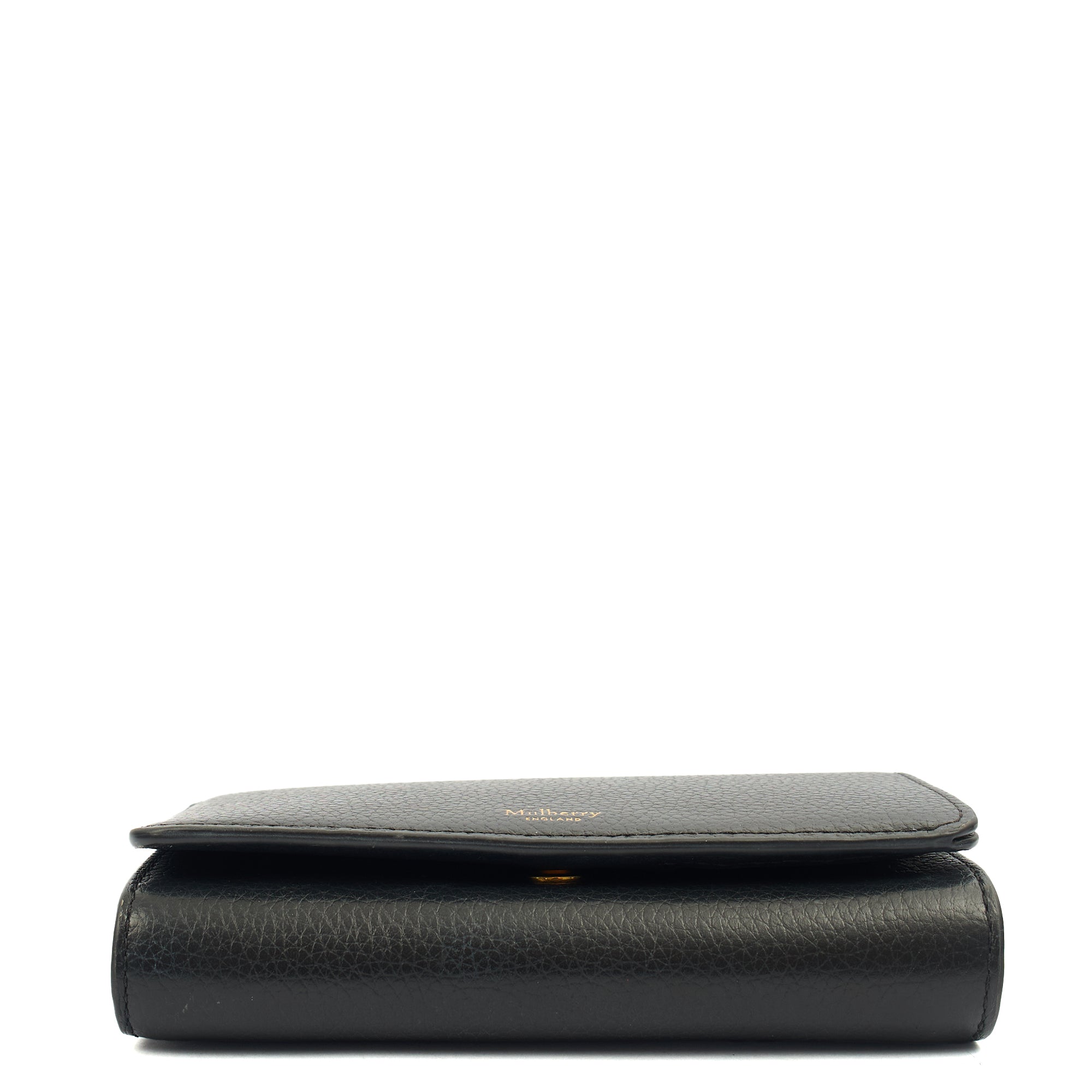 Mulberry Wallet Continental Wallet  in Black, Calfskin Leather — Top View