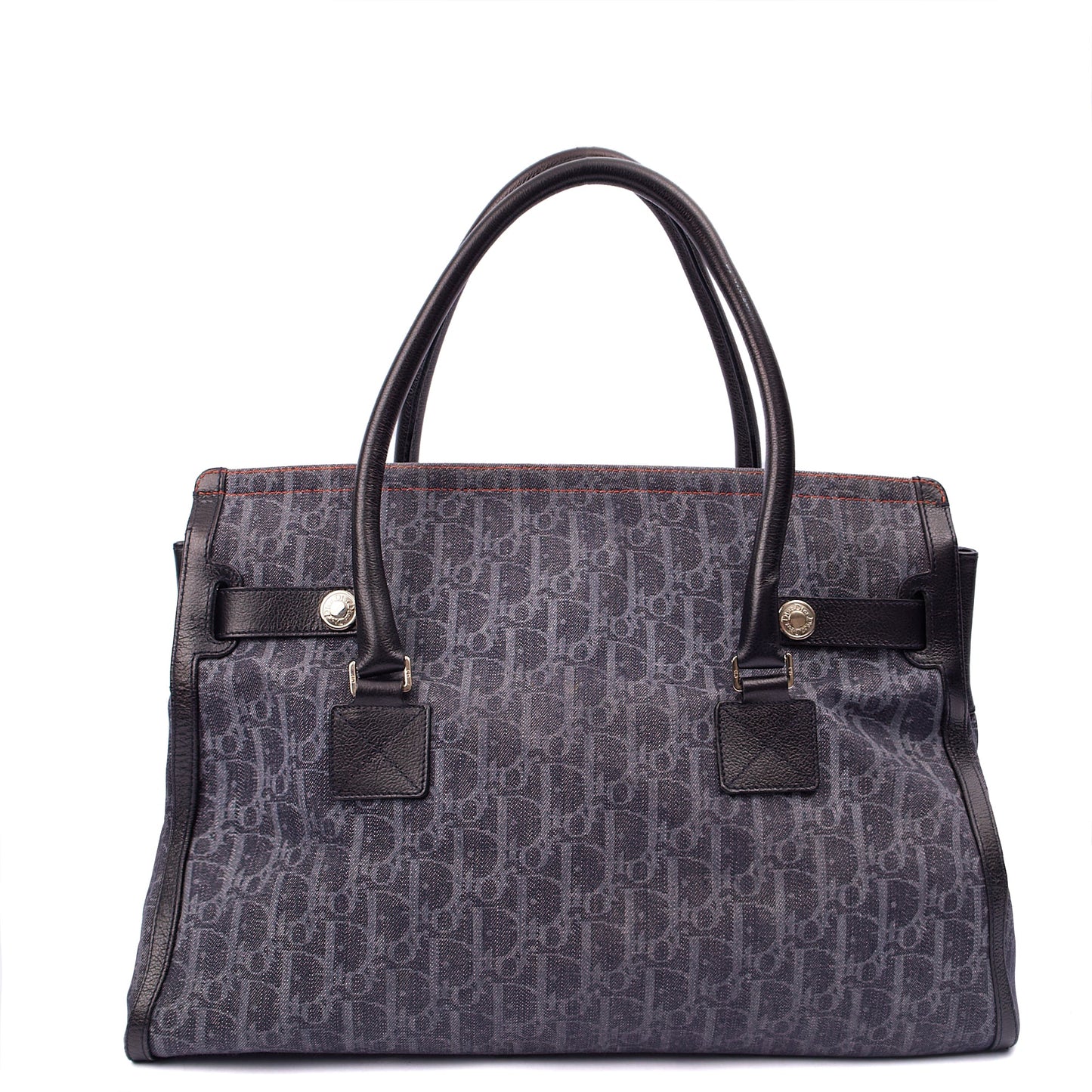 Christian Dior Tote Flight East West in Blue, Oblique Jacquard Canvas — Alternate View 10
