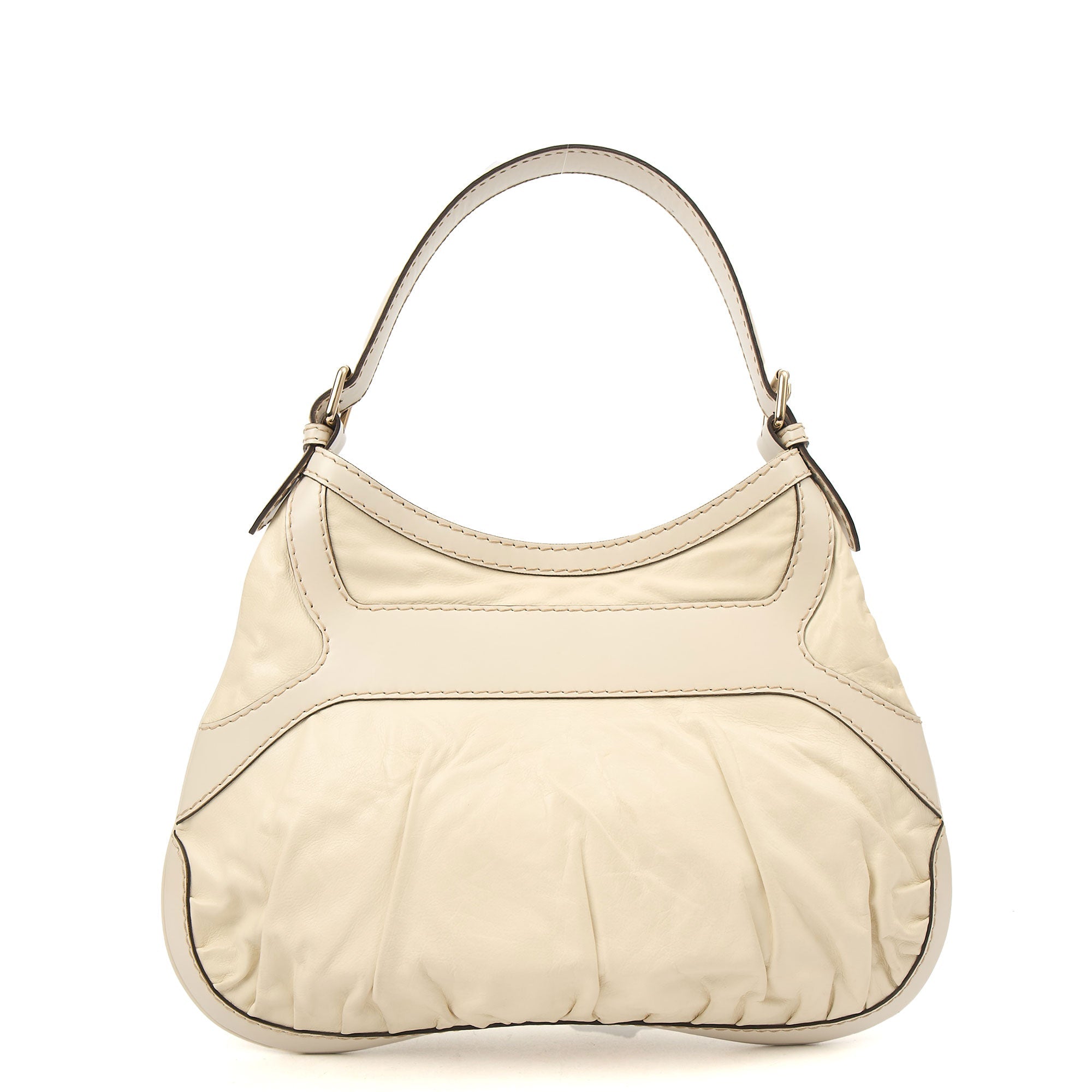 Gucci Tote Hobo in White, Leather — Alternate View 9