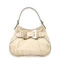 Gucci Tote Hobo in White, Leather — Front View