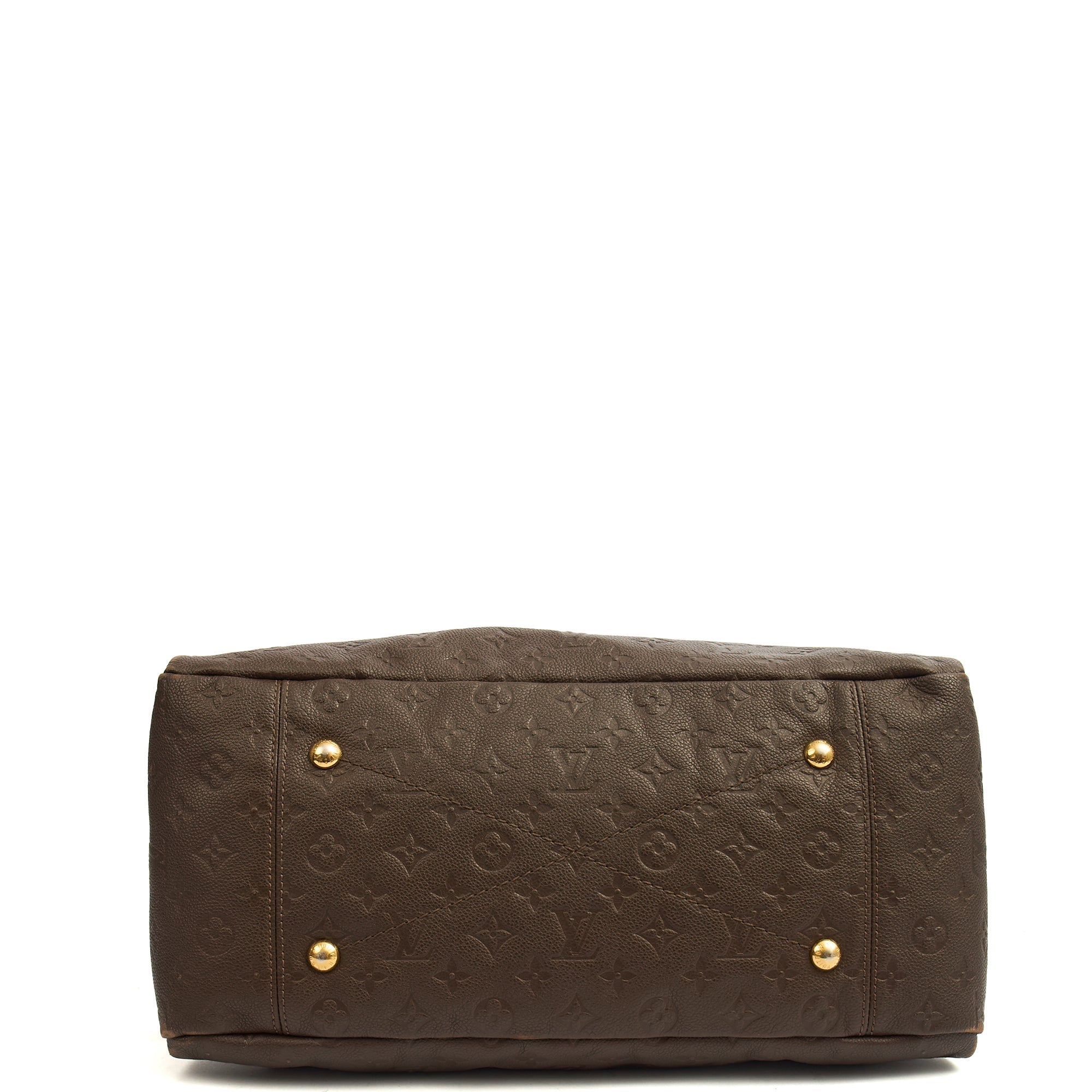Louis Vuitton Tote Artsy MM in Brown, Leather — Top View