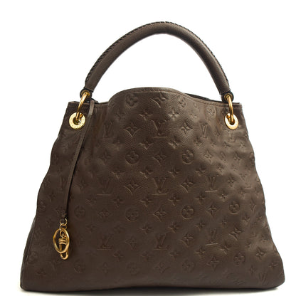 Louis Vuitton Tote Artsy MM in Brown, Leather — Front View