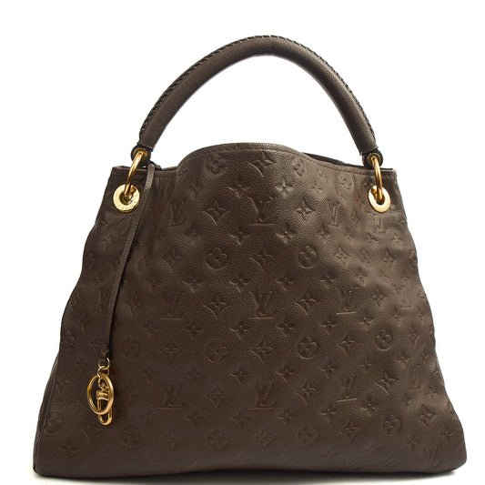 Louis Vuitton Tote Artsy MM in Brown, Leather — Front View