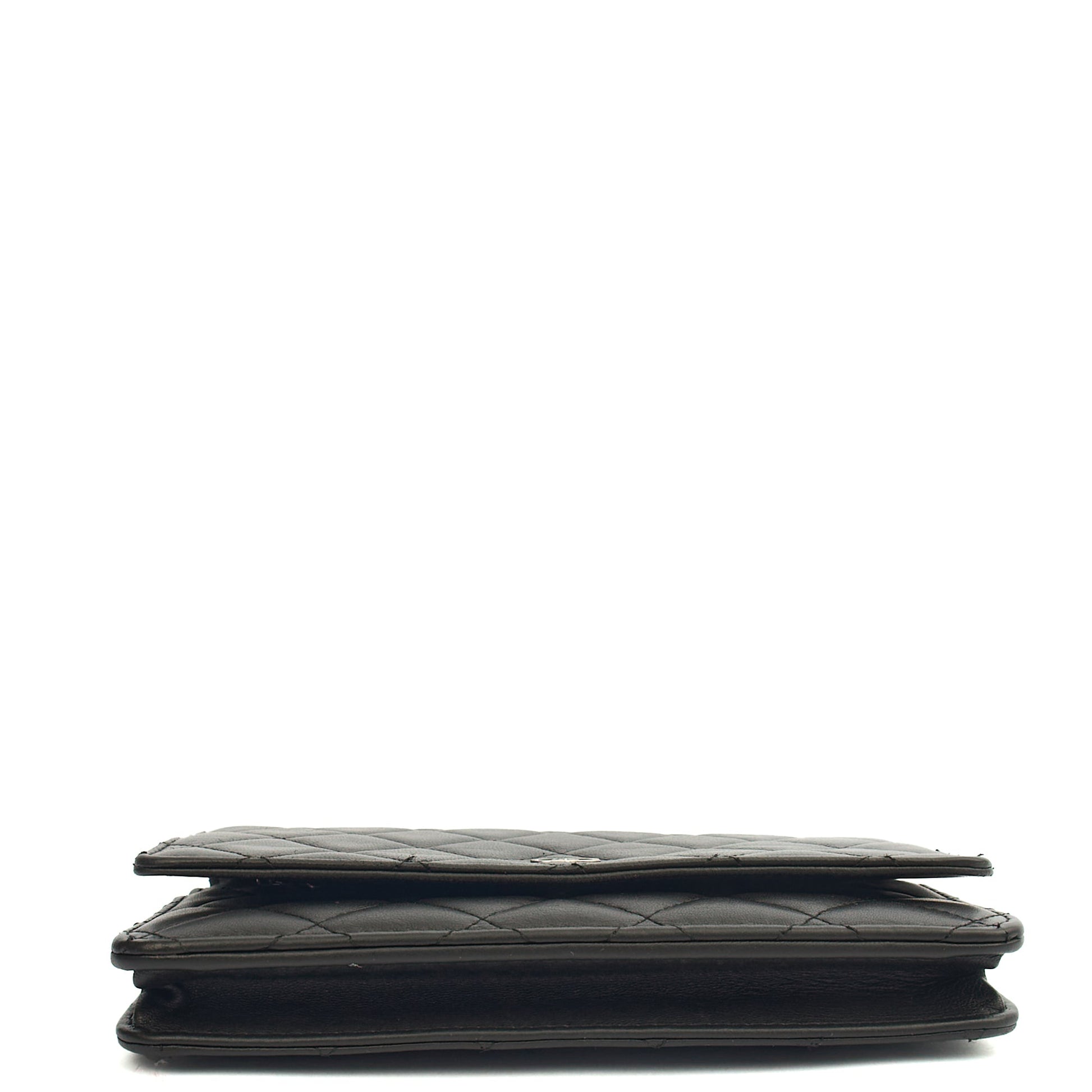 Chanel Cross Body Wallet on Chain in Black, Lambskin Leather — Alternate View 12