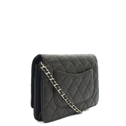 Chanel Cross Body Wallet on Chain in Black, Lambskin Leather — Alternate View 18