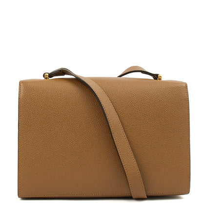 Gucci Cross Body Zumi Shoulder Bag in Brown, Leather — Top View