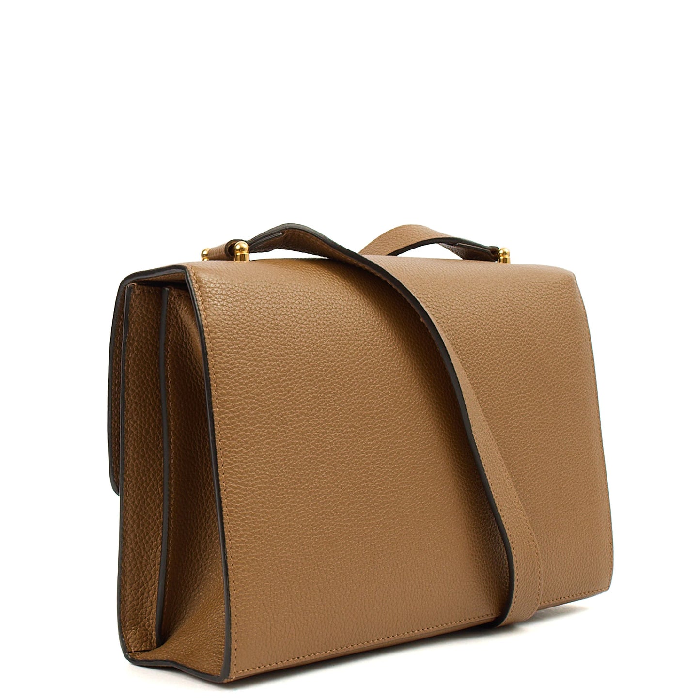 Gucci Cross Body Zumi Shoulder Bag in Brown, Leather — Back View