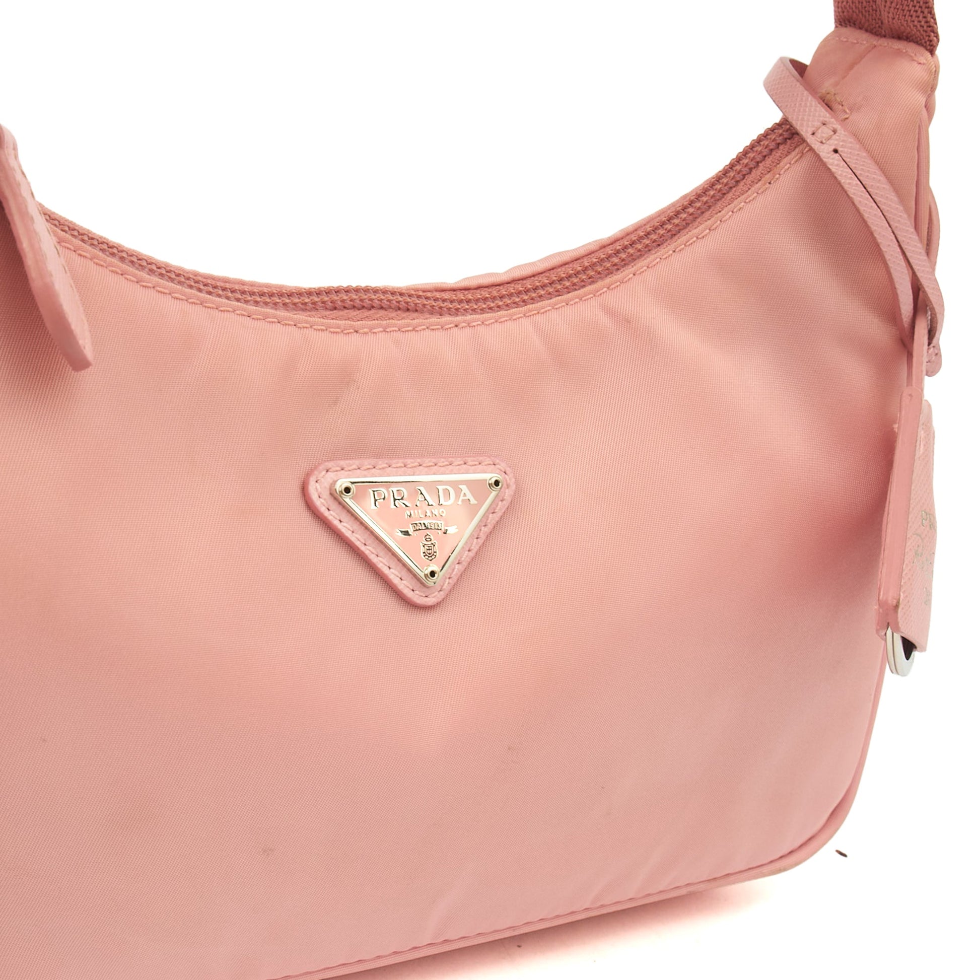 Prada Mini Bag Re-edition 2000 Nylon Mini Bag in Pink, Nylon — Alternate View 19