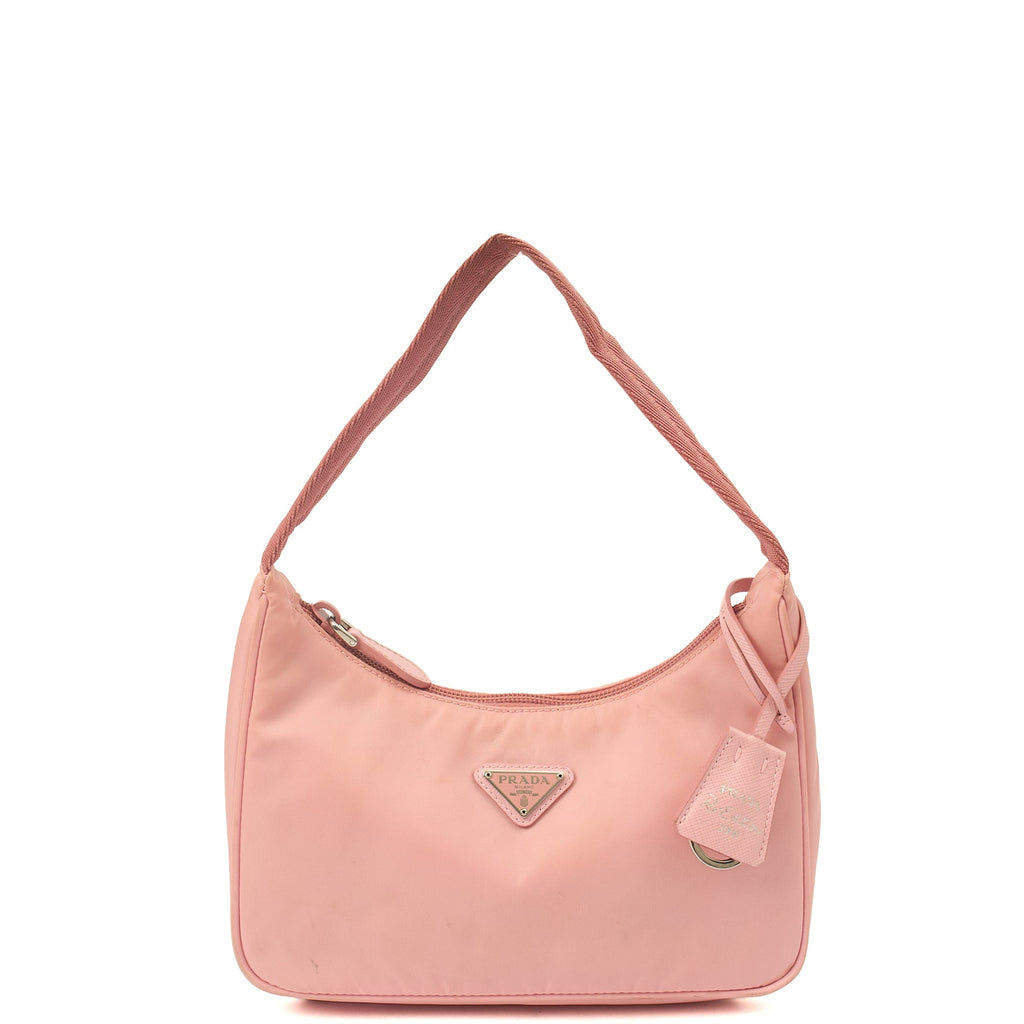Prada Mini Bag Re-edition 2000 Nylon Mini Bag in Pink, Nylon — Alternate View 8