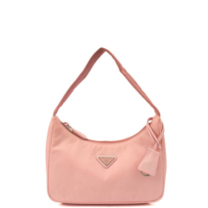Prada Mini Bag Re-edition 2000 Nylon Mini Bag in Pink, Nylon — Alternate View 8