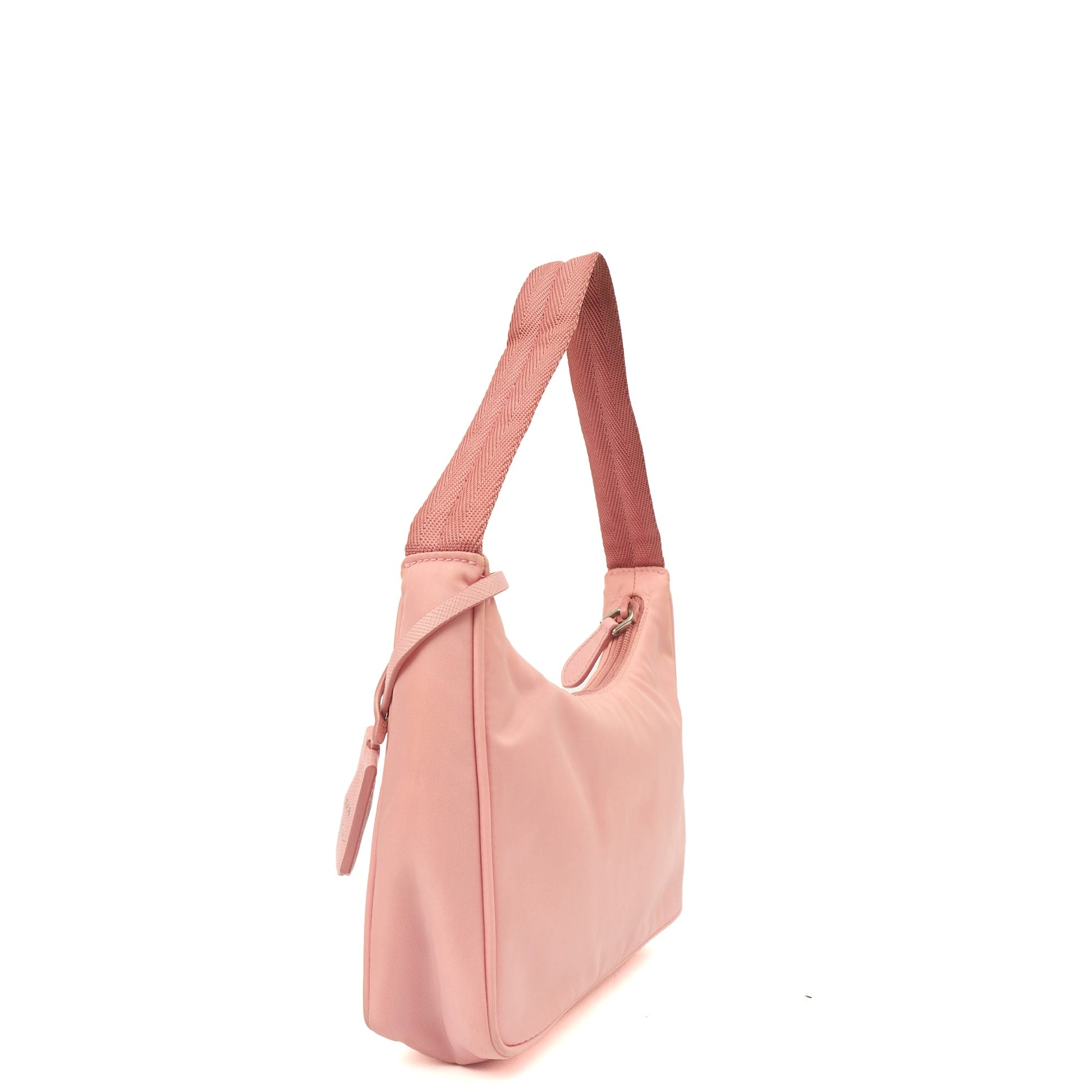 Prada Mini Bag Re-edition 2000 Nylon Mini Bag in Pink, Nylon — Side View