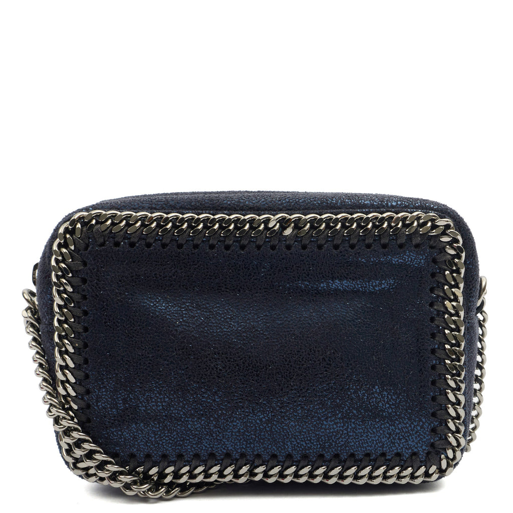 Stella McCartney Cross Body Falabella Crossbody in Metallic, Vegan Leather — Front View