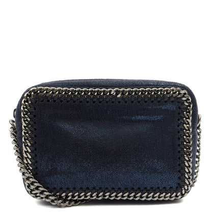 Stella McCartney Cross Body Falabella Crossbody in Metallic, Vegan Leather — Front View