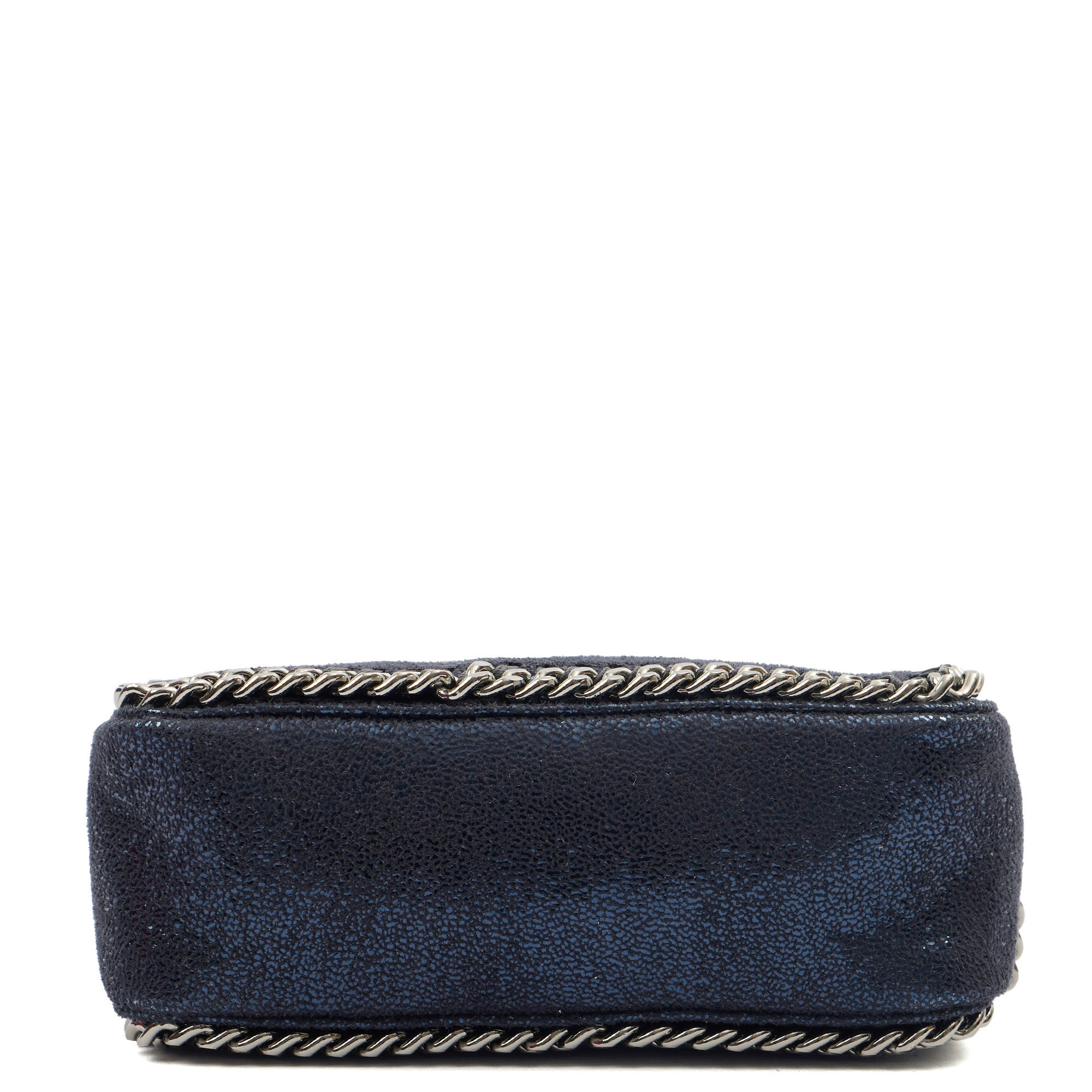 Stella McCartney Cross Body Falabella Crossbody in Metallic, Vegan Leather — Detail View