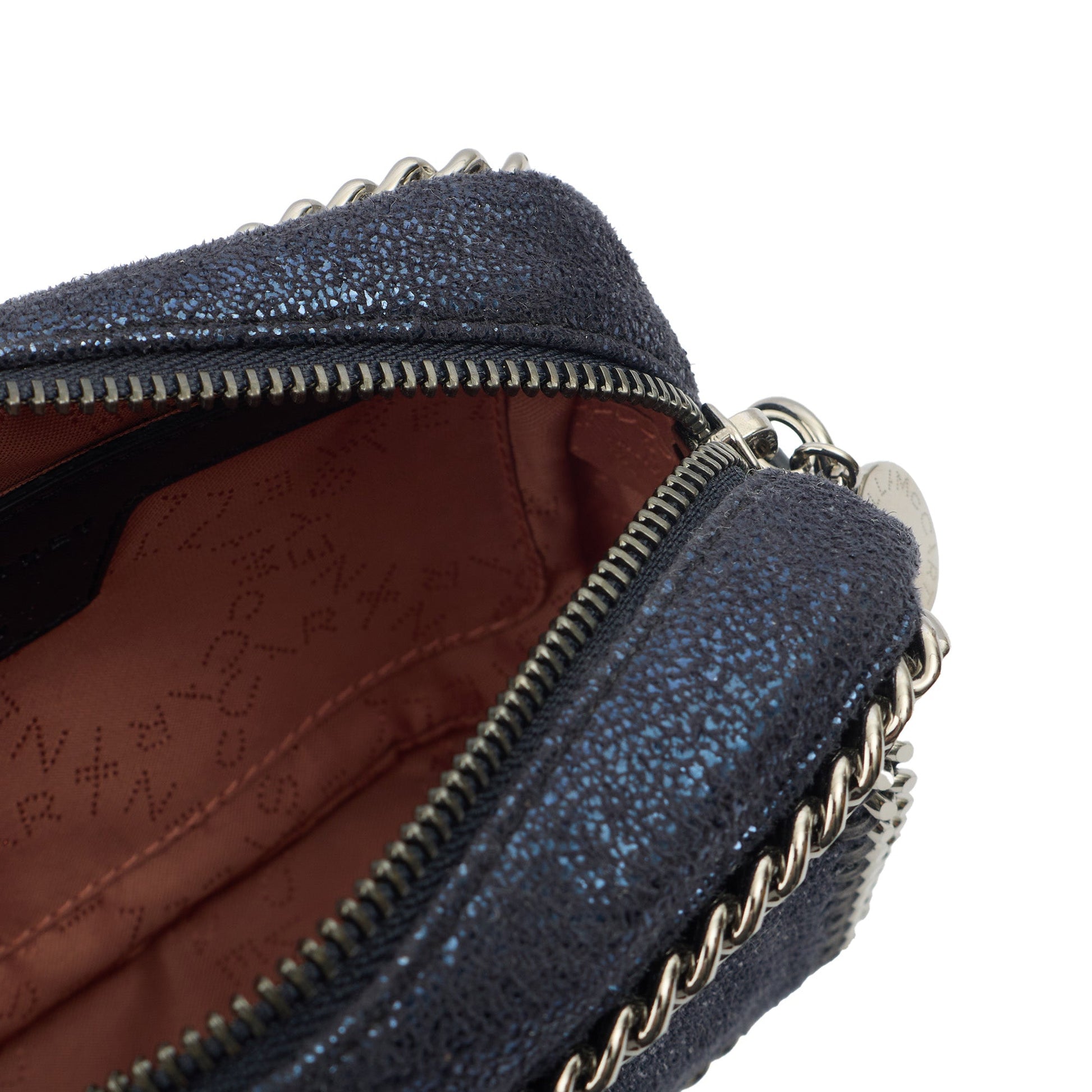 Stella McCartney Cross Body Falabella Crossbody in Metallic, Vegan Leather — Lifestyle View