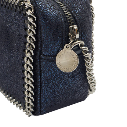 Stella McCartney Cross Body Falabella Crossbody in Metallic, Vegan Leather — Side View