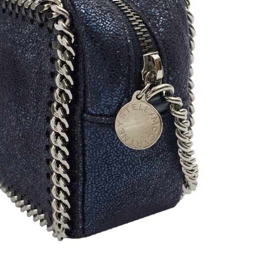 Stella McCartney Cross Body Falabella Crossbody in Metallic, Vegan Leather — Side View