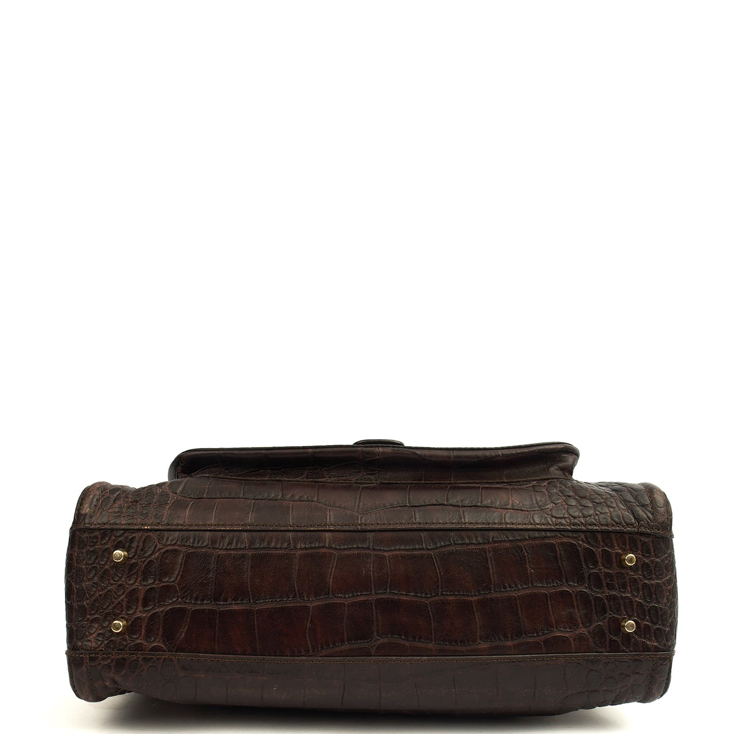 Anya Hindmarch Shoulder Bag Shoulder Bag in Brown, Exotic Effect Leather — Alternate View 11