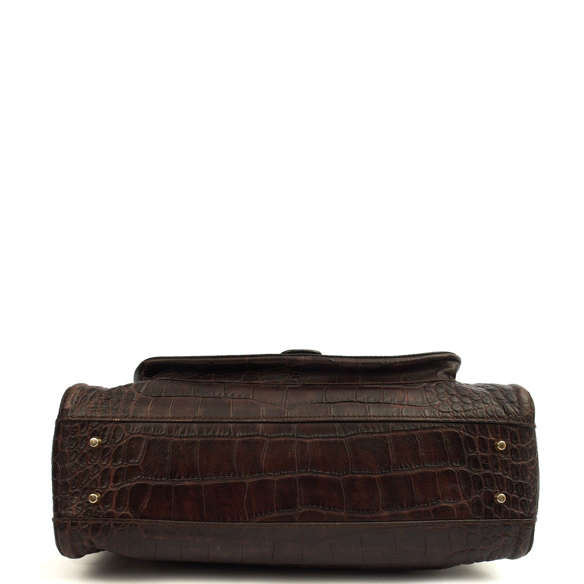 Anya Hindmarch Shoulder Bag Shoulder Bag in Brown, Exotic Effect Leather — Alternate View 11