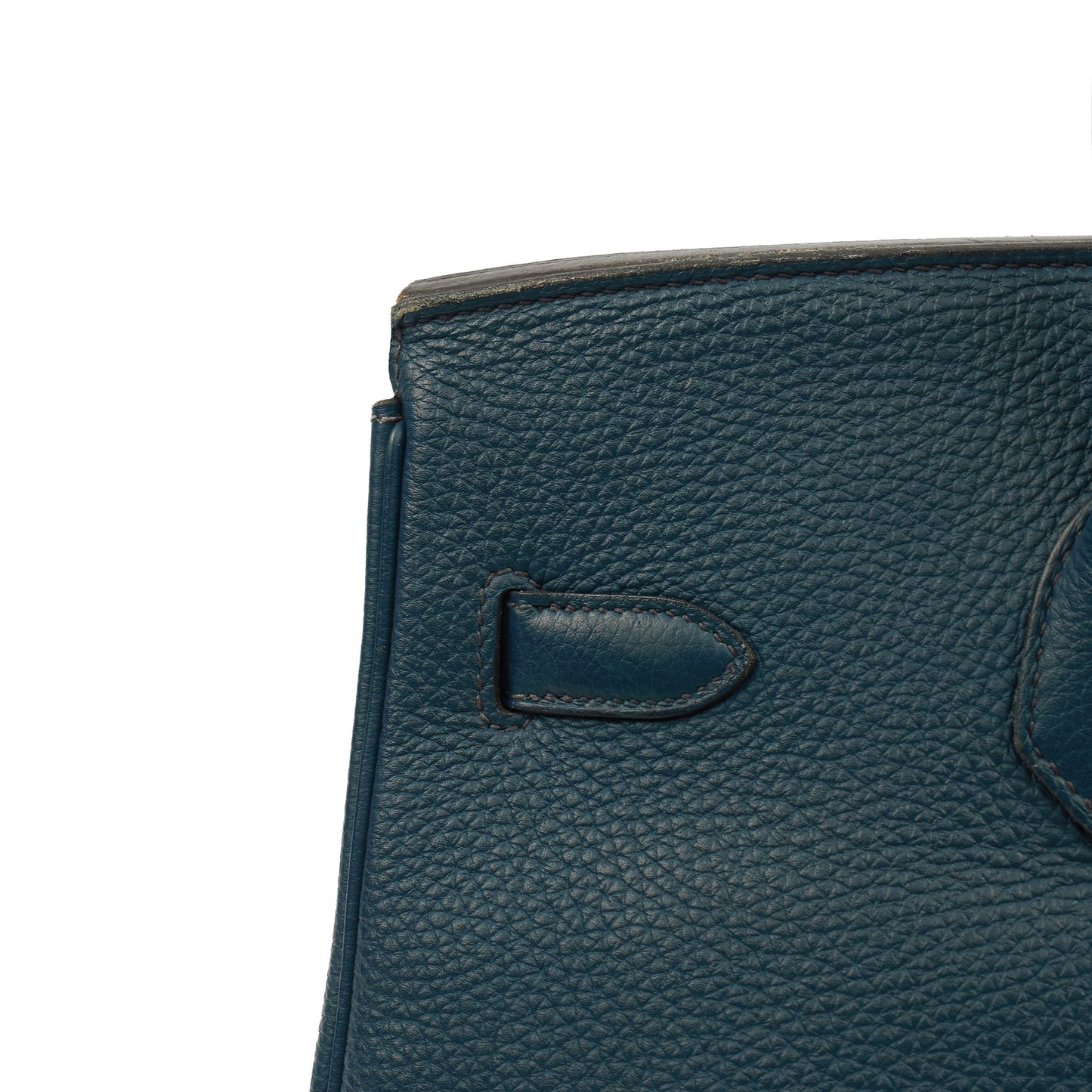 Hermes Top Handle Birkin 35 in Bleu De Prussee, Togo Leather — Alternate View 31