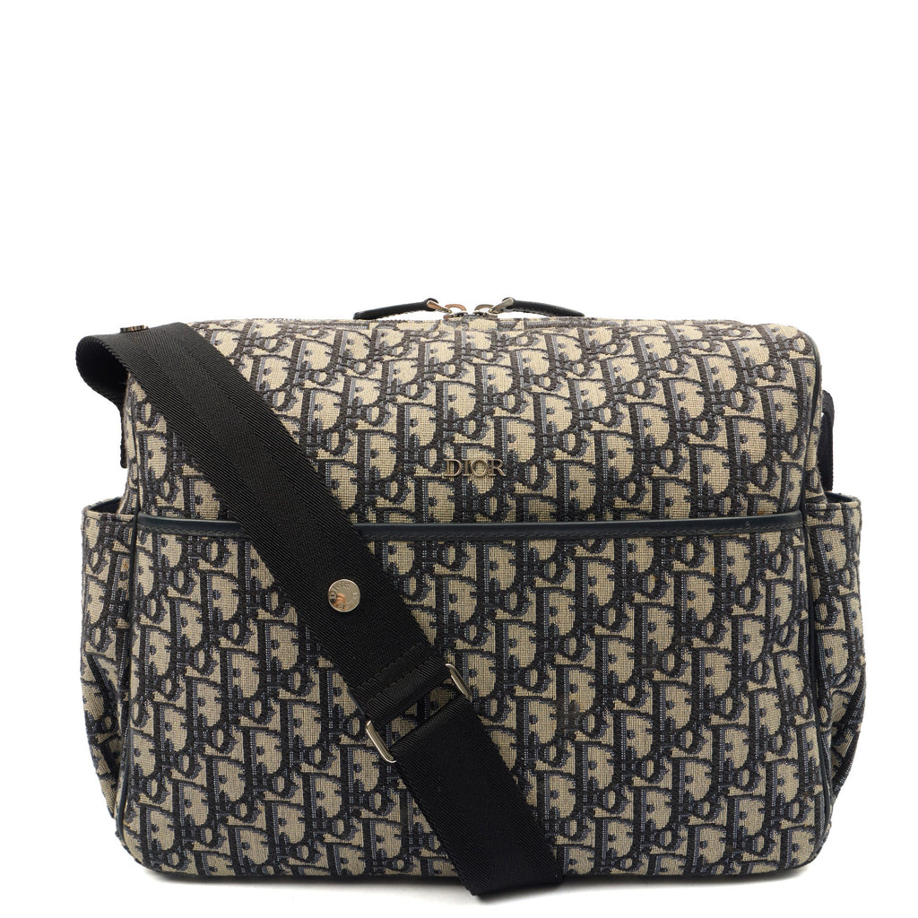 Christian Dior Baby Change Bag in Blue, Dior Oblique Embroidery — Alternate View 12