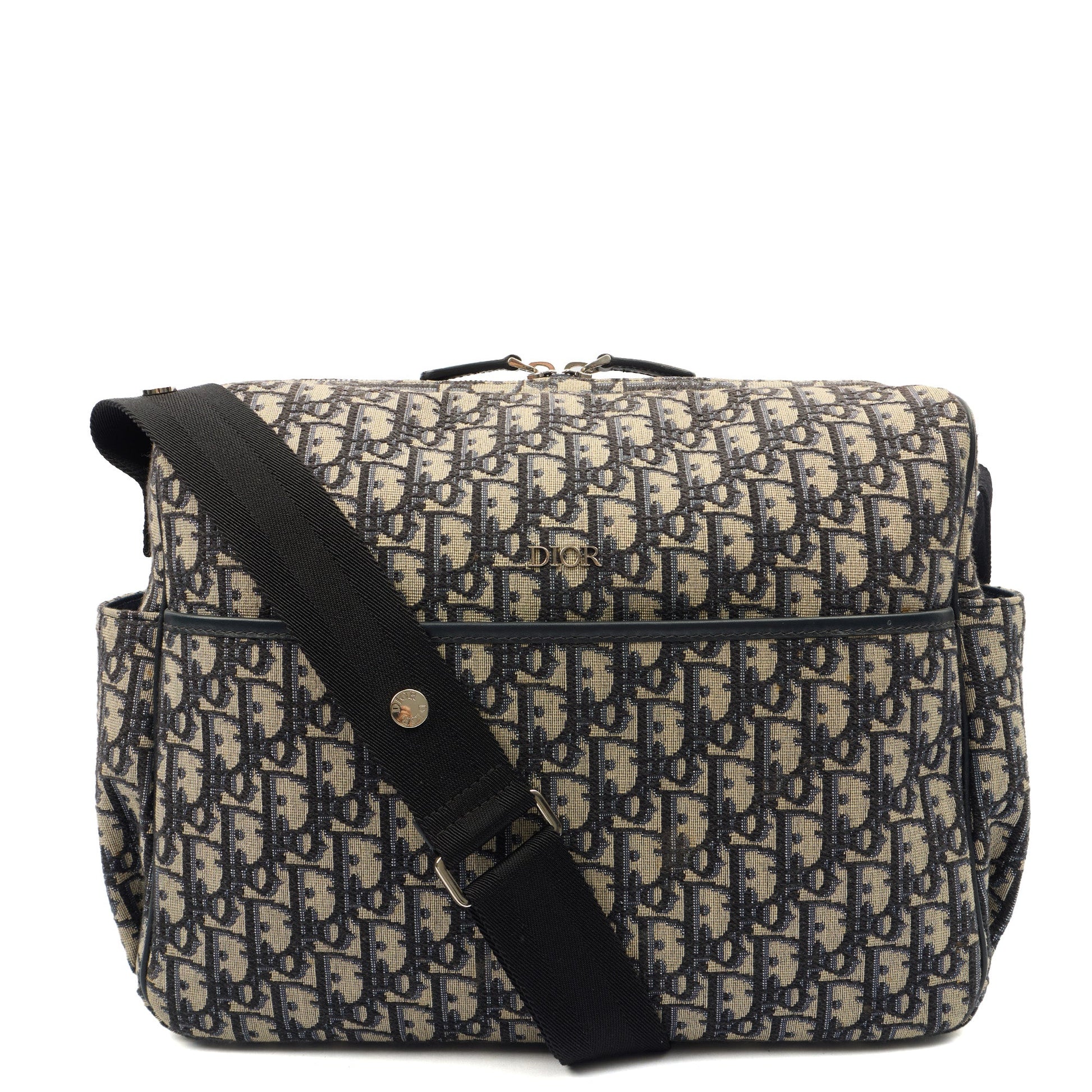 Christian Dior Baby Change Bag in Blue, Dior Oblique Embroidery — Alternate View 12