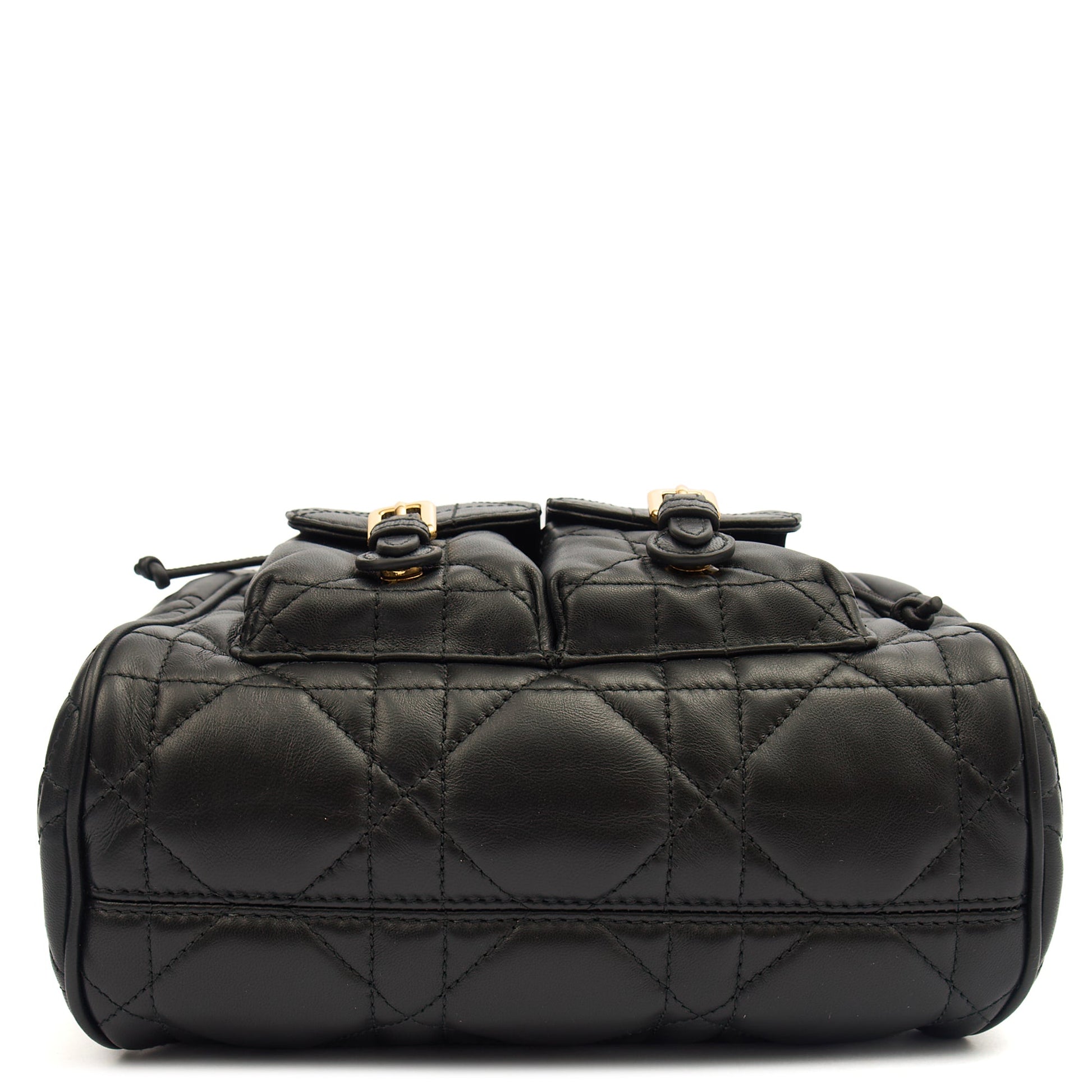 Christian Dior Backpack Caro Backpack in Black, Cannage Quilted Lambskin — Alternate View 21
