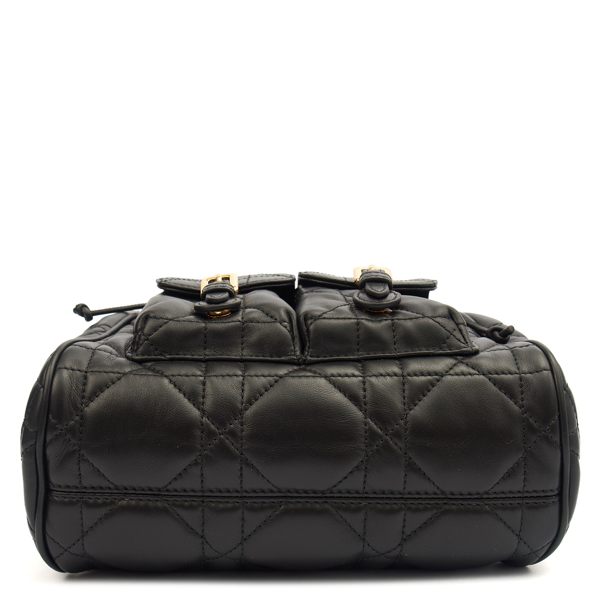Christian Dior Backpack Caro Backpack in Black, Cannage Quilted Lambskin — Alternate View 21