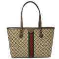 Gucci Tote Ophidia GG Medium Tote in Brown, Leather — Front View