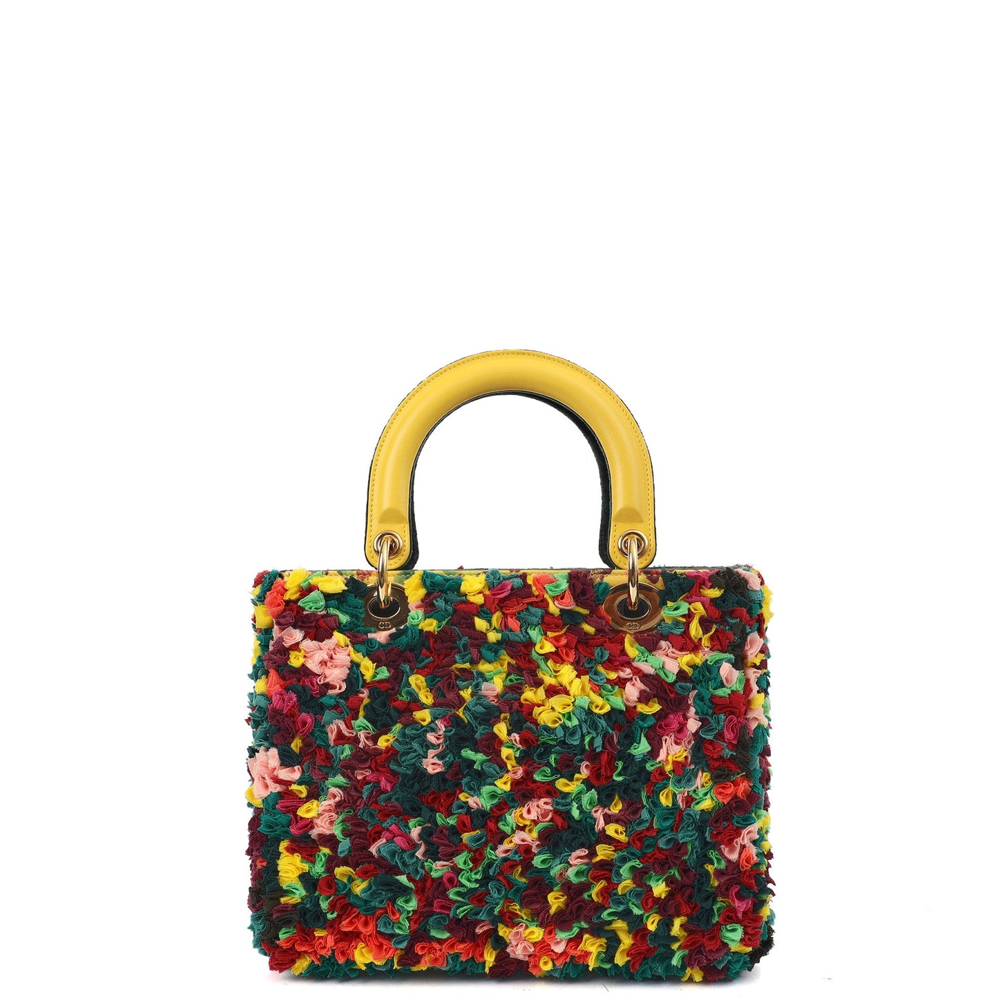 Christian Dior Tote Lady Dior - Medium in Multi, Other — Back View
