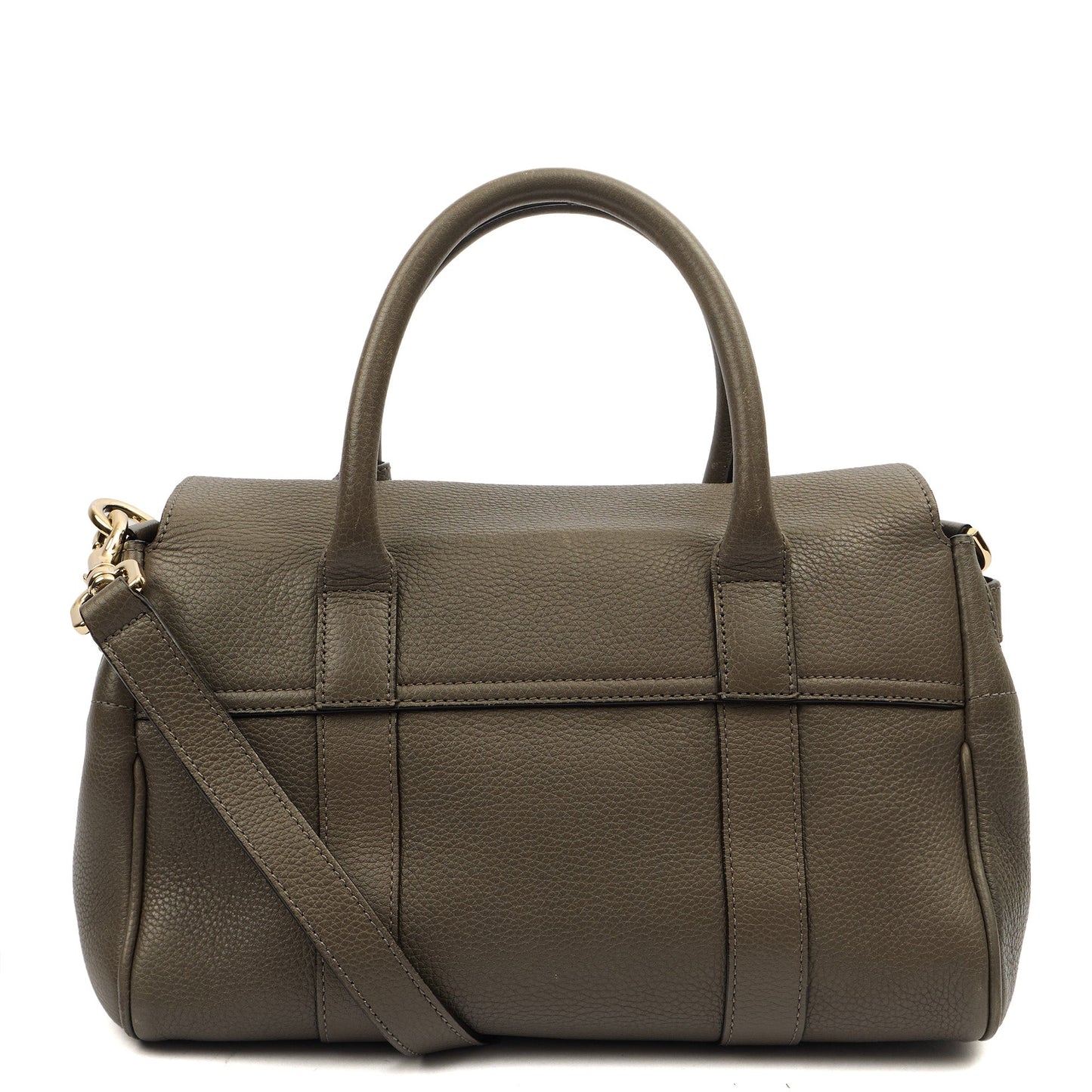Mulberry Cross Body Bayswater with Strap- Small in Grey, Leather — Top View