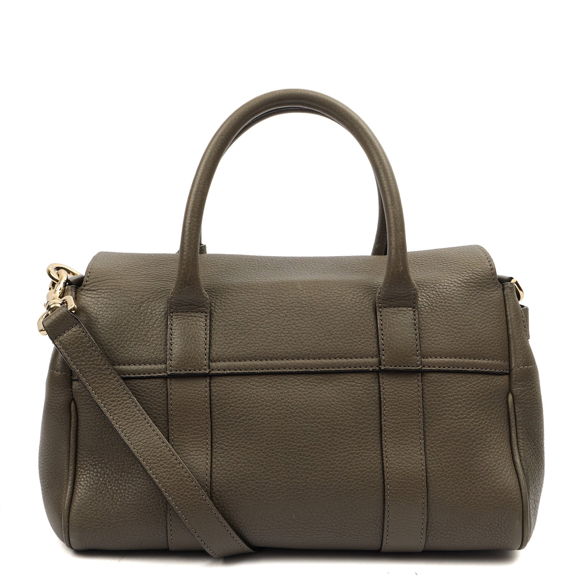 Mulberry Cross Body Bayswater with Strap- Small in Grey, Leather — Top View