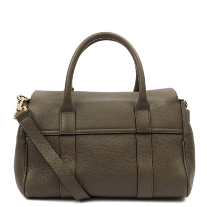 Mulberry Cross Body Bayswater with Strap- Small in Grey, Leather — Top View