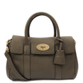 Mulberry Cross Body Bayswater with Strap- Small in Grey, Leather — Front View