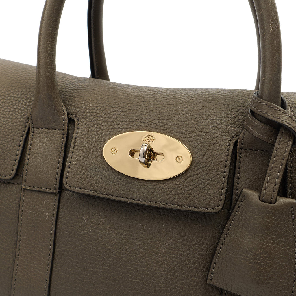 Mulberry Cross Body Bayswater with Strap- Small in Grey, Leather — Lifestyle View