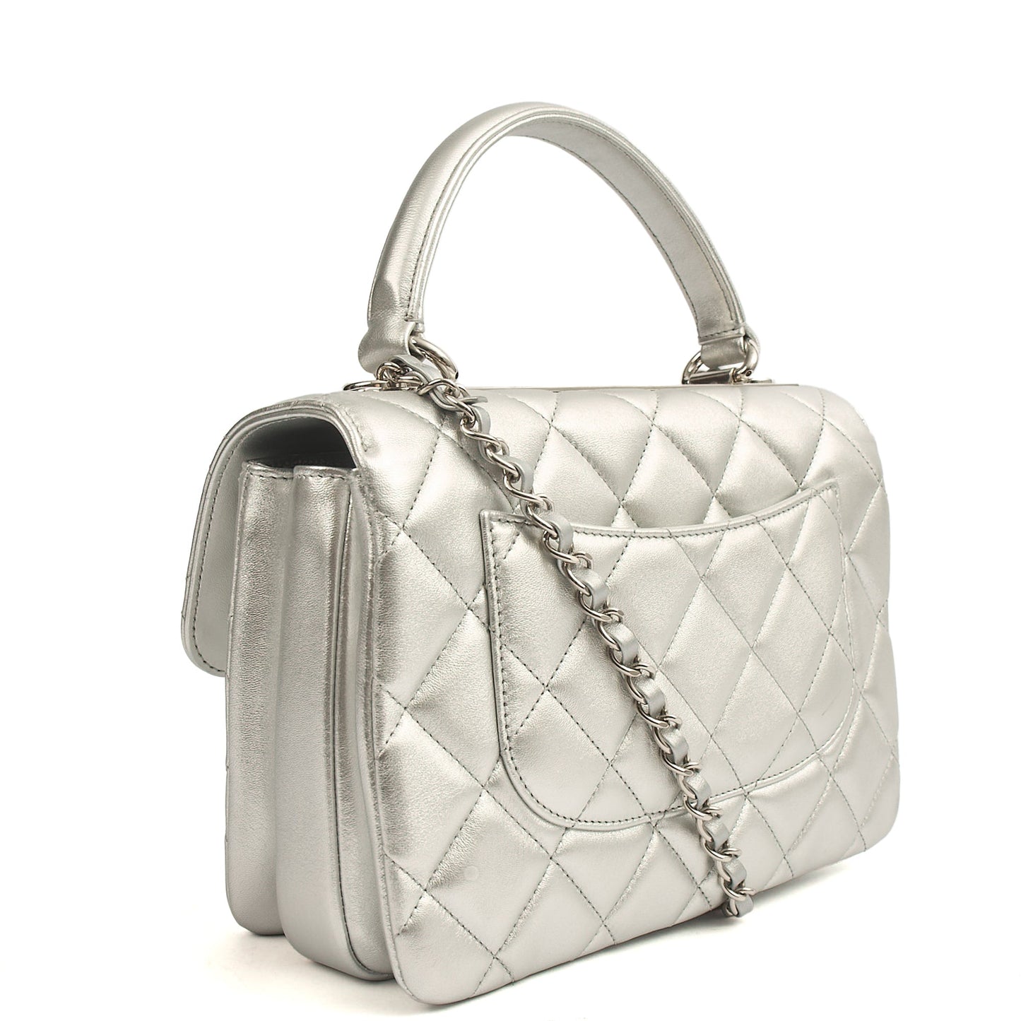Chanel Top Handle Trendy CC in Metallic, Leather — Alternate View 25