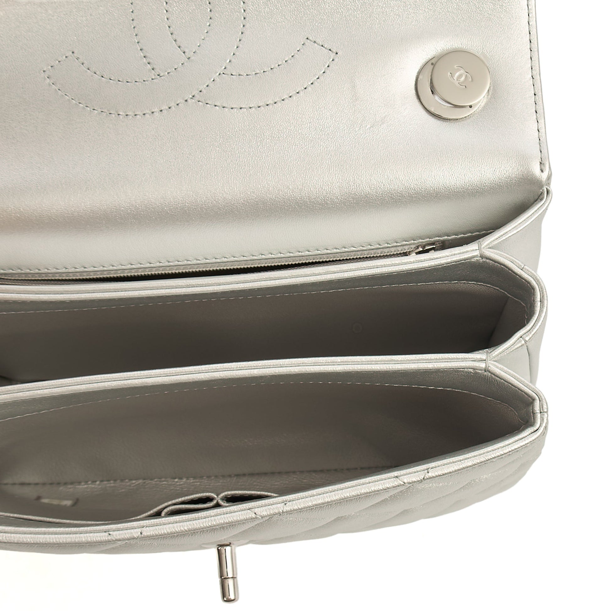 Chanel Top Handle Trendy CC in Metallic, Leather — Alternate View 21