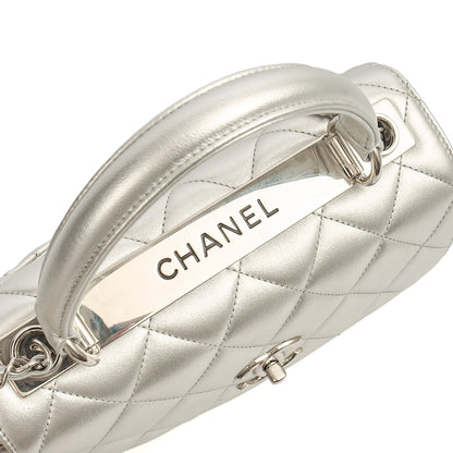 Chanel Top Handle Trendy CC in Metallic, Leather — Alternate View 13