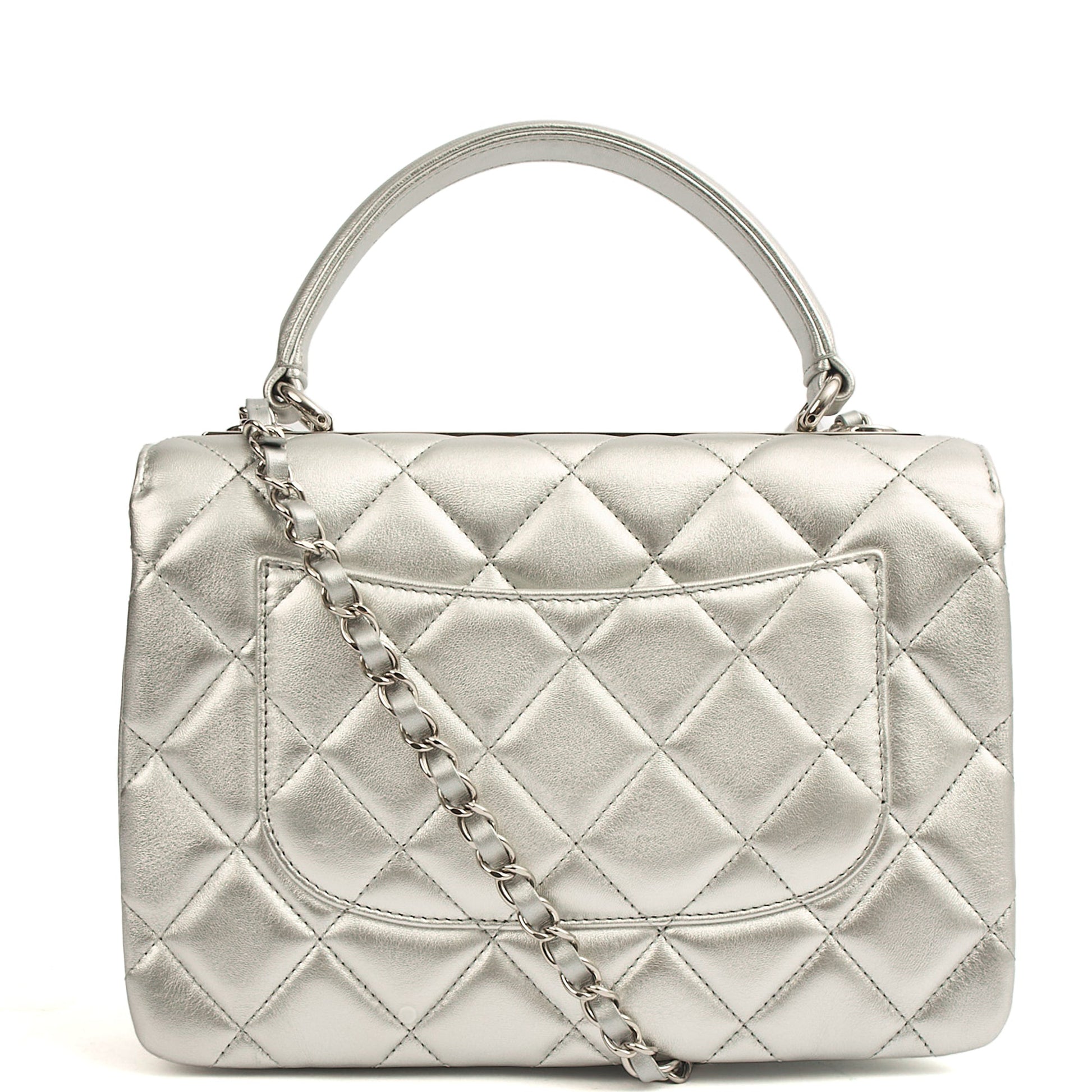 Chanel Top Handle Trendy CC in Metallic, Leather — Alternate View 15