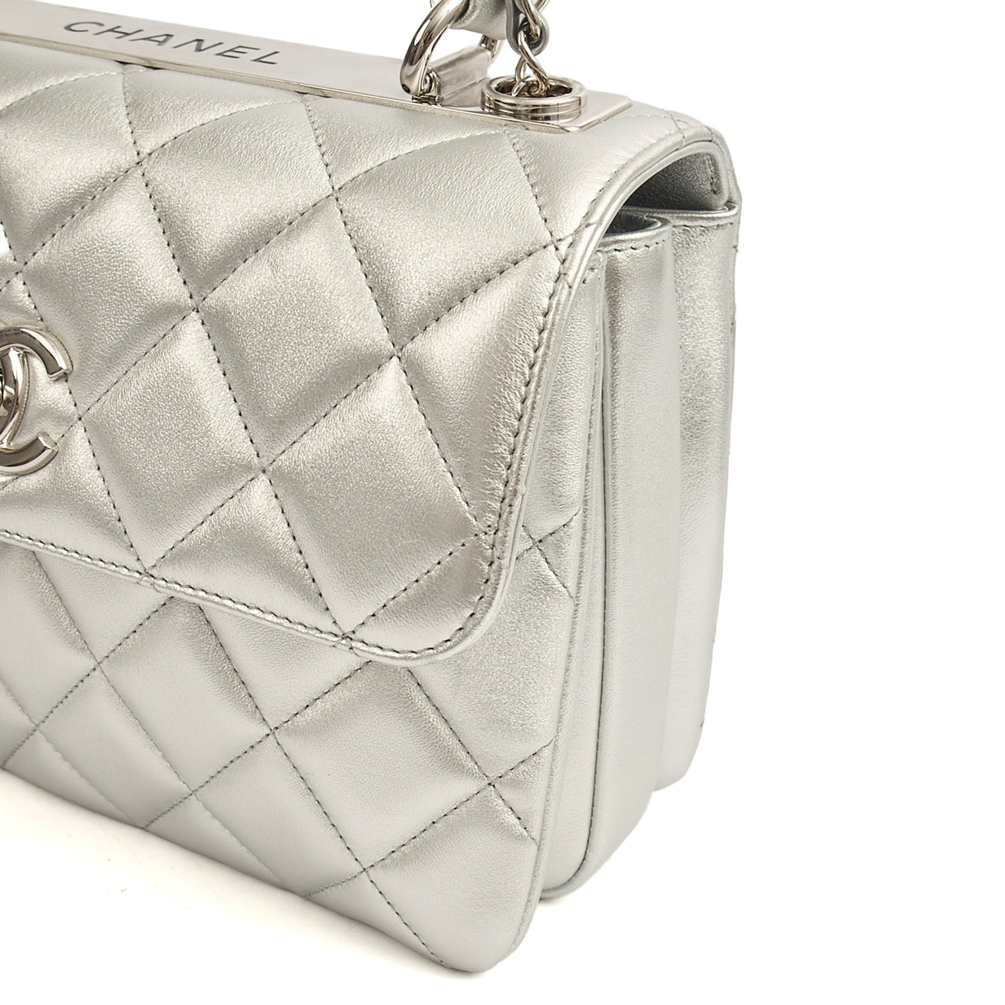 Chanel Top Handle Trendy CC in Metallic, Leather — Alternate View 29