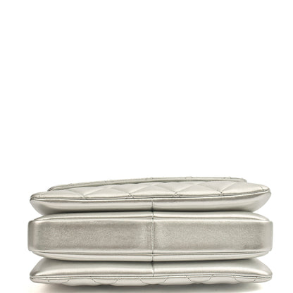 Chanel Top Handle Trendy CC in Metallic, Leather — Detail View