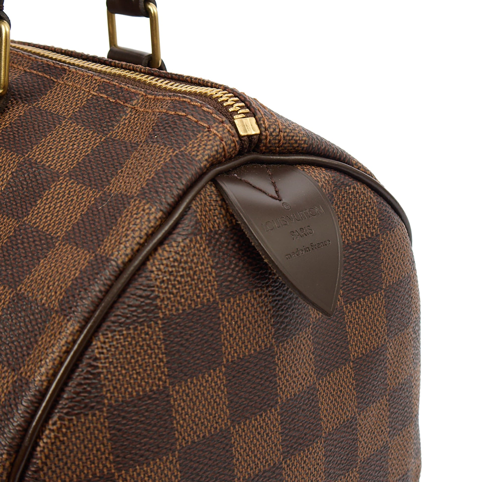 Louis Vuitton Tote Speedy 30 in Damier Ebene, Canvas — Lifestyle View