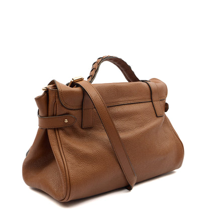 Mulberry Top Handle Alexa in Oak, Calfskin Leather — Back View