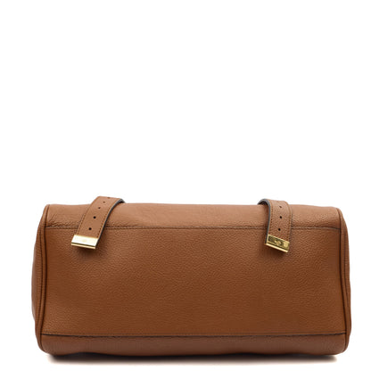 Mulberry Top Handle Alexa in Oak, Calfskin Leather — Detail View