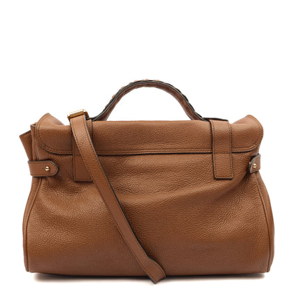 Mulberry Top Handle Alexa in Oak, Calfskin Leather — Top View